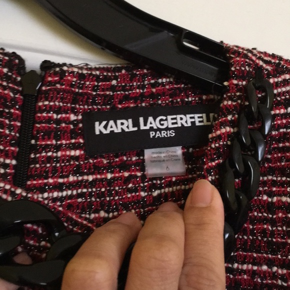 Karl Lagerfeld Paris Tweed Dress - Picture 5 of 8